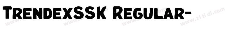 TrendexSSK Regular字体转换